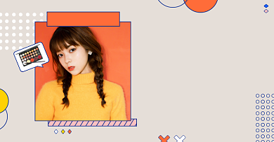 美妆女神焕新限时秒杀低价波点纹理背景