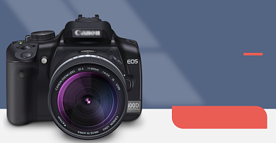 入门级单反相机高清数码促销海报背景