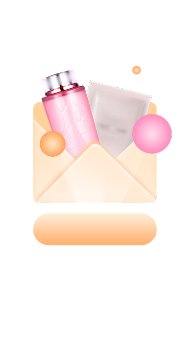 天猫双十一美妆护肤品抽奖弹窗背景