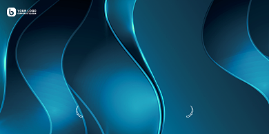 金融绿色几何拼接数据共享理财推广展板背景