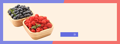 蓝莓覆盆子水果banner背景