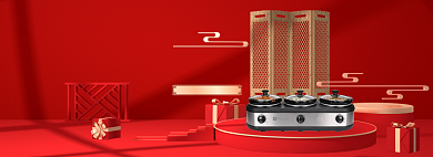 家电新春过年不打烊全屏海报背景