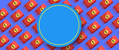 蓝色红包福利红包公众号首图背景