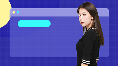 蓝色简约管理学直播课堂课程封面背景