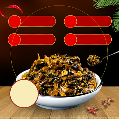 美味小咸菜榨菜素食零食速食主图背景