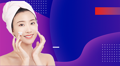 医学美容美妆教学培训课程封面背景