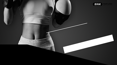 健身馆开业宣传手机横版海报背景