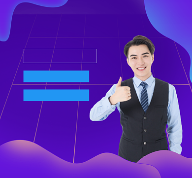 金牌讲师个人介绍炫彩大气朋友圈封面背景