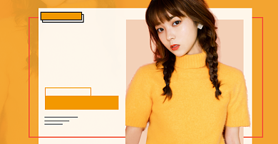 双十二女装毛衣时尚促销海报上新背景