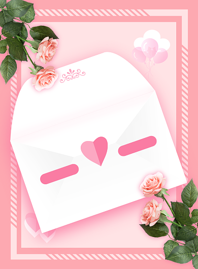 浪漫花店促销印刷海报背景