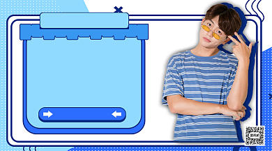 休闲男装直播带货手机海报背景