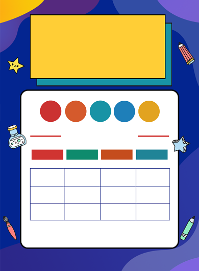 培训班招生宣传课程表海报背景