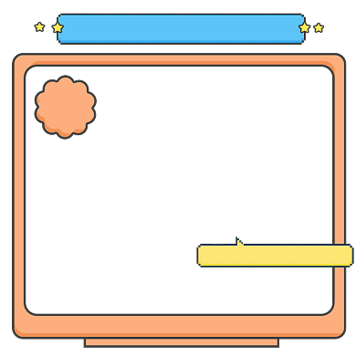 卡通手绘风格电商产品主图模版背景