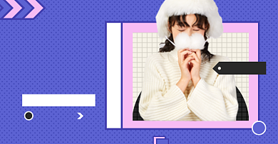 女装秋冬上新毛衣淘宝电商横版海报图背景