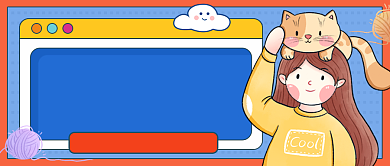 宠物萌宠卡通插画公众号首图背景