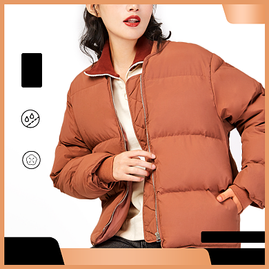 天猫淘宝女装羽绒服活动主图背景