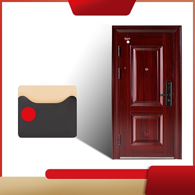 智能防盗门家用大门产品主图背景