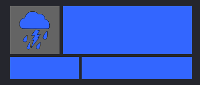 蓝色暴雨预警提醒公众号首图背景