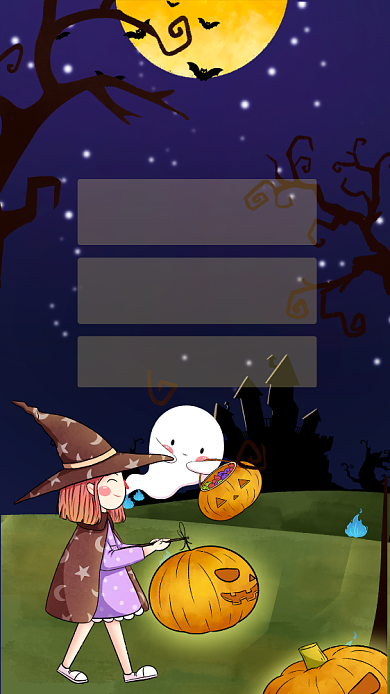 万圣节卡通促销文章配图背景