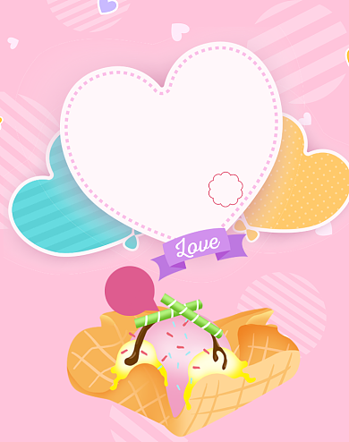 甜点美食蛋糕定制特惠狂欢海报背景