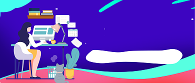 年终终结如何写手绘卡通公众号首图背景