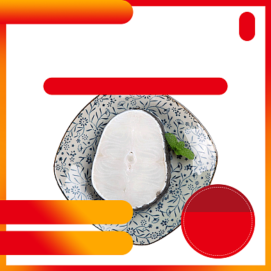 简约风食品海鱼大黄鱼野生鱼电商主图背景