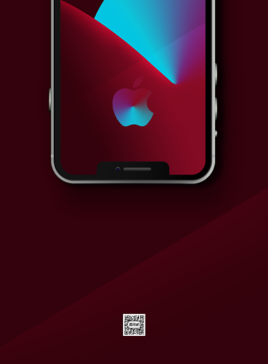 苹果手机新品发布会简约渐变印刷海报背景