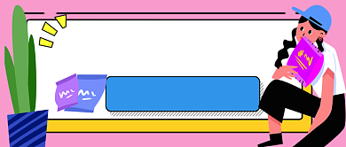 零食直播抢购手绘卡通公众号首图背景