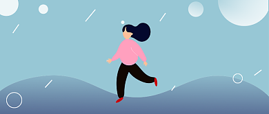 运动打卡跑步公众号首图背景