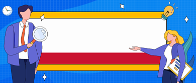 蓝色卡通招聘公众号首图背景