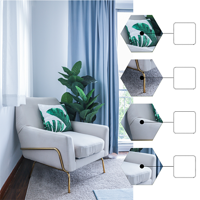 家具懒人单椅淘宝主图直通车模板背景