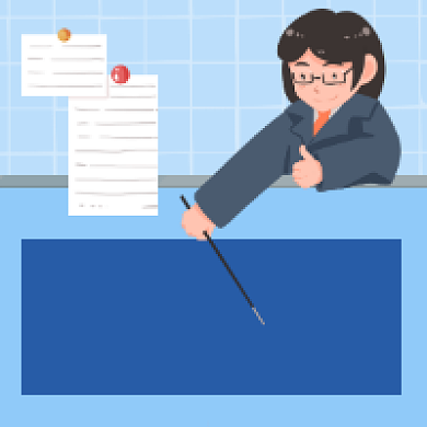 人资考试简约插画公众号次图背景