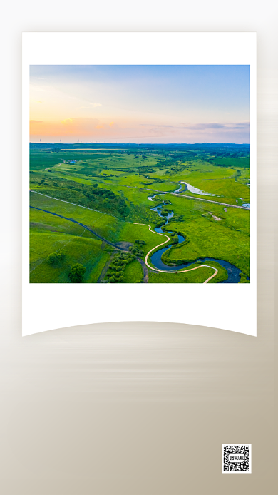 八月你好问候日签手机海报背景