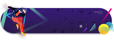 街舞火爆招生中胶囊手绘卡通背景