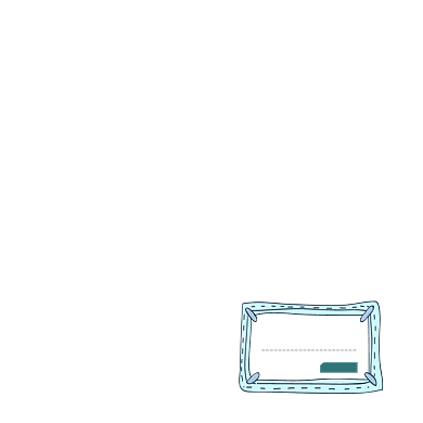 蓝色简约卡通店长推荐标签背景