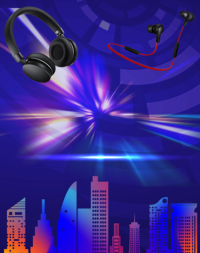 双十二年终盛典数码产品海报背景