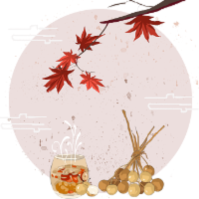 白露时节清新简约公众号次图背景