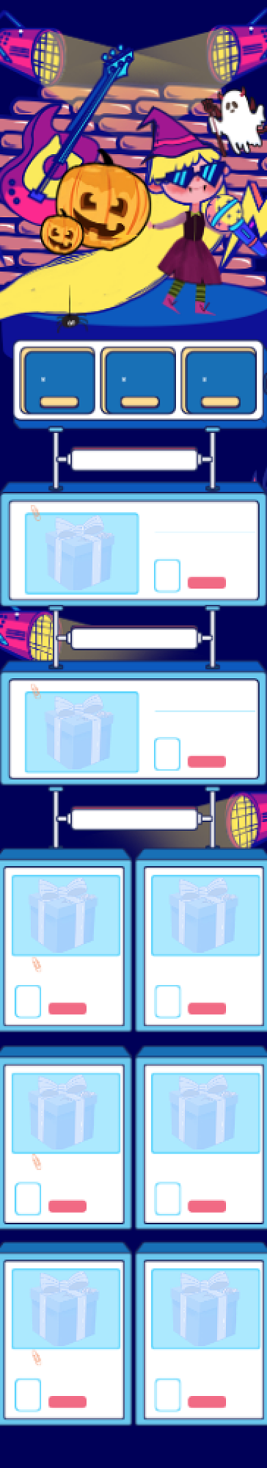 紫色涂鸦风格手绘万圣节电商淘宝首页背景