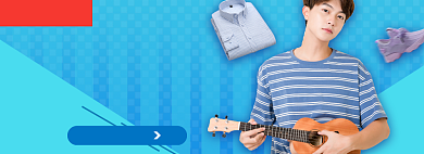 新势力周男装淘宝电商banner图背景