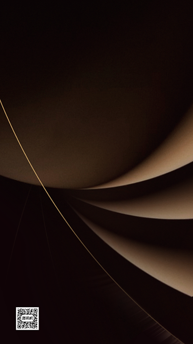 商务课程邀请函奢华线条手机海报背景