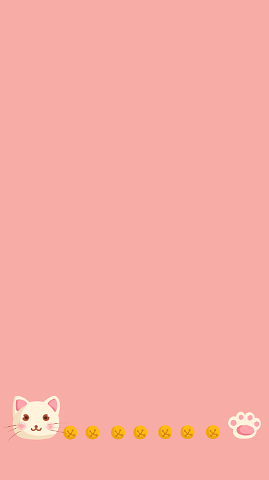 今日份开心简约清新手机壁纸背景