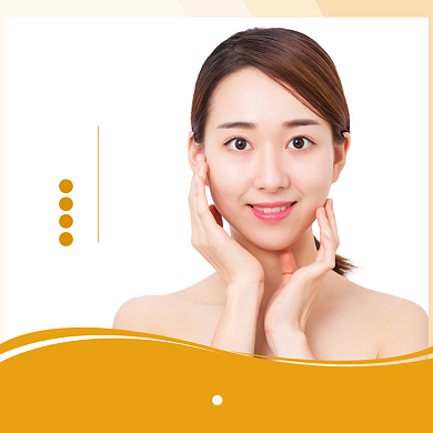 七夕医美美妆整形通用黄色风格主图背景