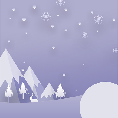 圣诞节特惠剪纸促销主图图标背景