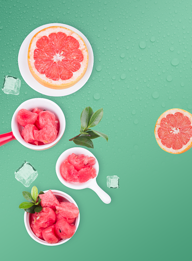 暑期美食水果促销海报背景