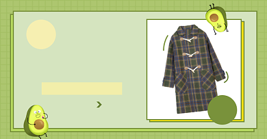 秋冬上新大衣外套淘宝电商横版海报背景