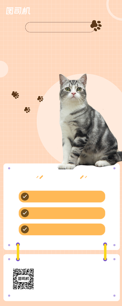 关爱流浪动物志愿活动手机长图海报背景