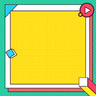 爆款直播撞色几何公众号次图背景