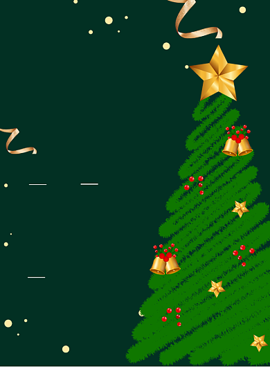 圣诞狂欢绿色背景宣传促销海报背景