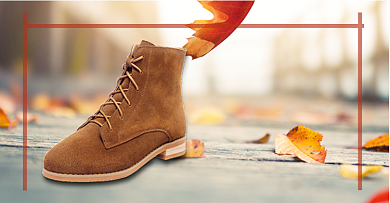 迎战冬日女靴冬鞋棉鞋活动海报背景