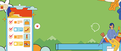 年货清单全场五折绿色简约首图背景